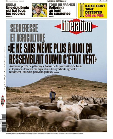 Libération du Lundi 10 Août 2026