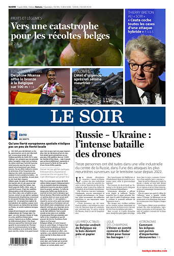 Le Soir Wallonie + Bruxelles du Mardi 11 Août 2026