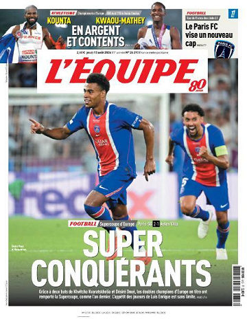 L’equipe du Jeudi 13 Août 2026