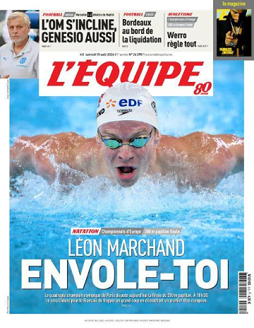 L’equipe du Samedi 15 Août 2026