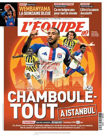 L’equipe du Mardi 18 Août 2026