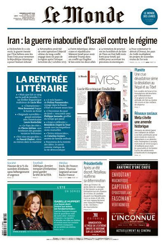 Le Monde - 28 Août 2026