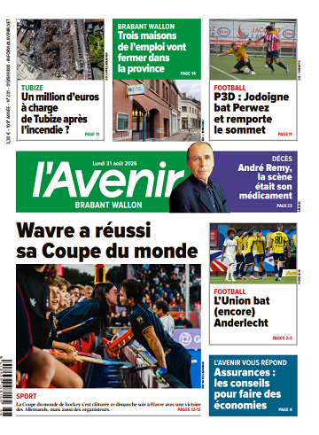 L'Avenir du Lundi 31 août 2026 (6 Editions)