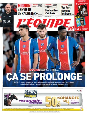 L’equipe du Samedi 5 Septembre 2026