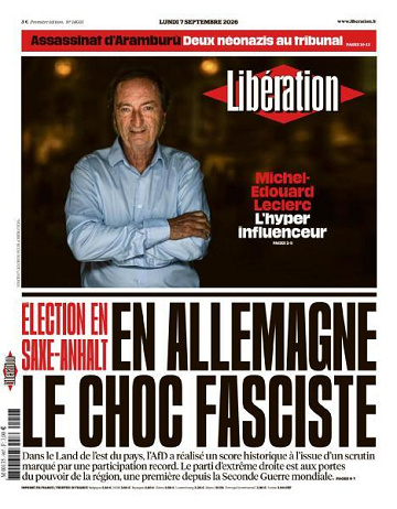 Libération du Lundi 7 Septembre 2026
