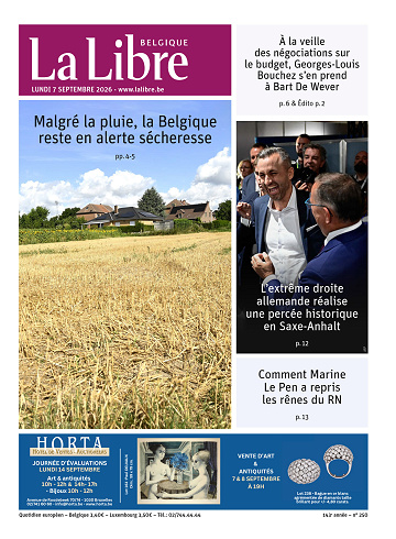 La Libre belgique Du Lundi 7 Septembre 2026