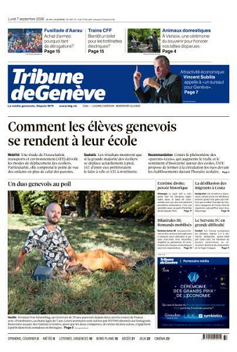 Tribune de Genève - 7 Septembre 2026