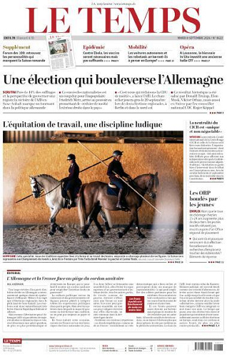 Le Temps - 8 Septembre 2026