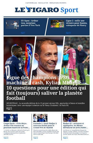 Le Figaro Sport - 8 Septembre 2026