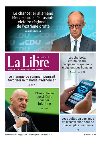 La Libre belgique Du Mardi 8 Septembre 2026
