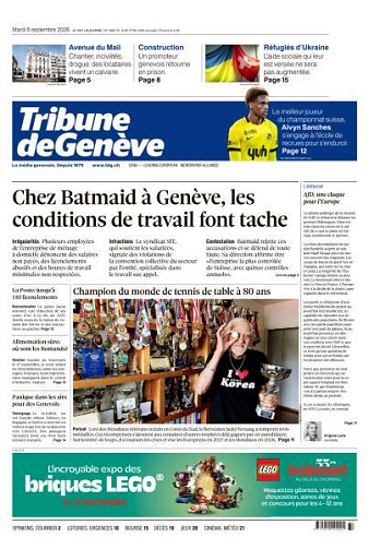 Tribune de Genève - 8 Septembre 2026