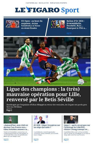 Le Figaro Sport - 9 Septembre 2026