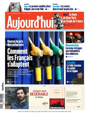 Aujourd’hui en France - 10 Septembre 2026