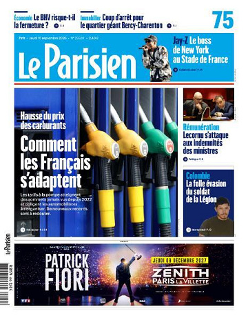 Le Parisien - 10 Septembre 2026