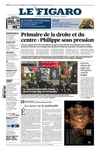 Le Figaro du Jeudi 10 Septembre 2026