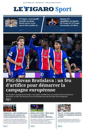 Le Figaro Sport - 10 Septembre 2026