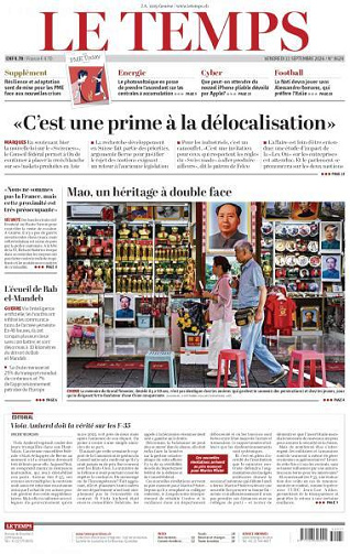 Le Temps - 11 Septembre 2026