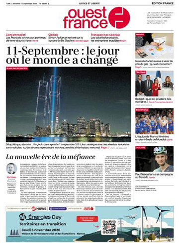 Ouest-France Édition France - 11 Septembre 2026