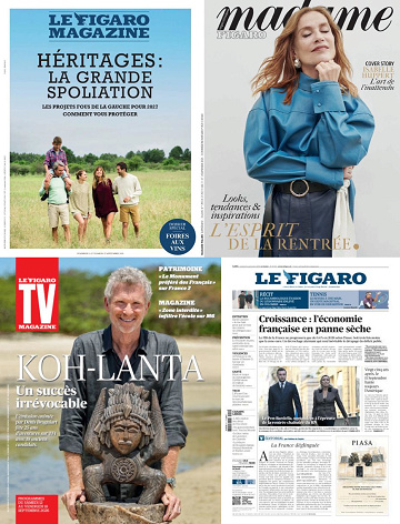 Pack Le Figaro et ses 3 suppléments - 11 Septembre 2026