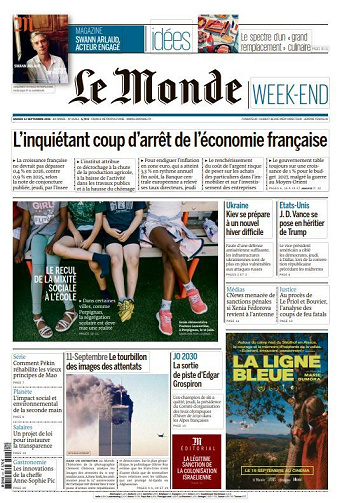 Le Monde du Samedi 12 Septembre 2026