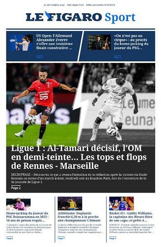 Le Figaro Sport - 12 Septembre 2026
