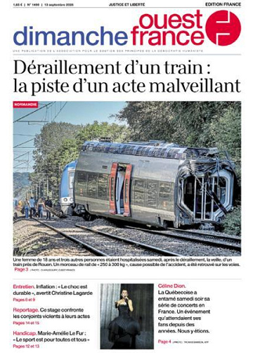 Ouest-France Dimanche Édition France - 13 Septembre 2026