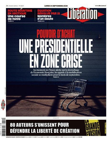 Libération du Lundi 14 Septembre 2026