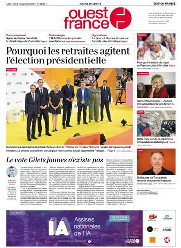 Ouest-France Édition France - 15 Septembre 2026