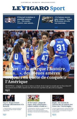 Le Figaro Sport - 15 Septembre 2026