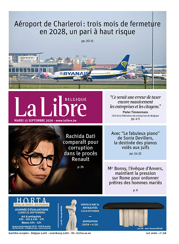 La Libre belgique Du Mardi 15 Septembre 2026