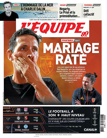 L’Équipe du Mercredi 16 Septembre 2026