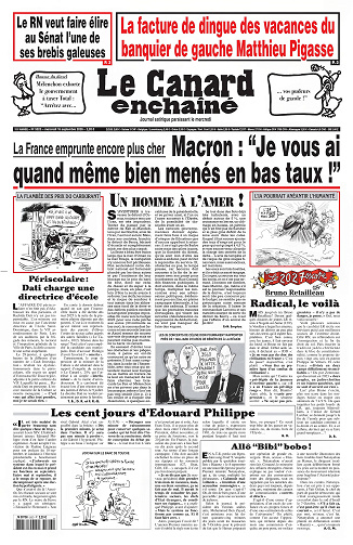 Le Canard Enchaîné du 16 septembre 2026