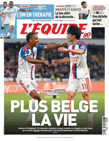 L’Équipe Du Jeudi 17 Septembre 2026
