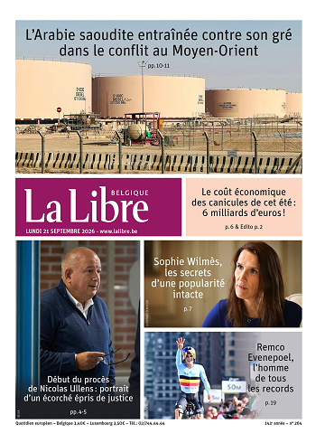 La Libre belgique Du Lundi 21 Septembre 2026