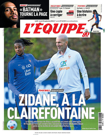 L’Équipe du Mardi 22 Septembre 2026