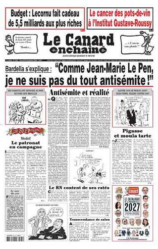 Le Canard enchaîné - 30 Septembre 2026