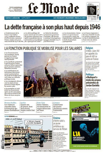 Le Monde du Mercredi 30 Septembre 2026