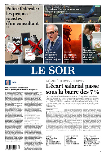 Le Soir Wallonie-Bruxelles du jeudi 01 octobre 2026