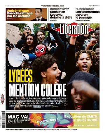 Libération du Vendredi 2 Octobre 2026