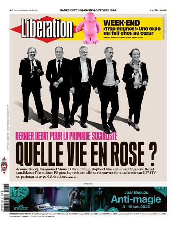 Libération du Samedi 3 et Dimanche 4 Octobre 2026