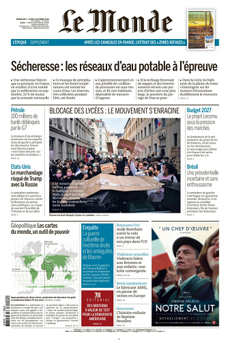 Le Monde Du Dimanche 4 & Lundi 5 Octobre 2026
