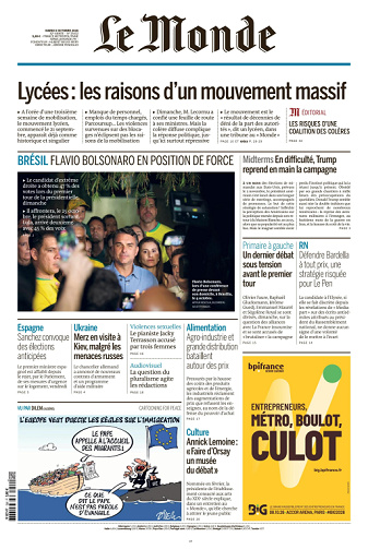 Le Monde Du Mardi 6 Octobre 2026