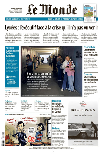 Le Monde Du Mercredi 7 Octobre 2026