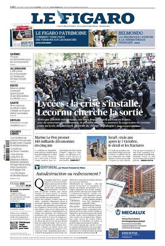 Le Figaro du Mercredi 7 Octobre 2026