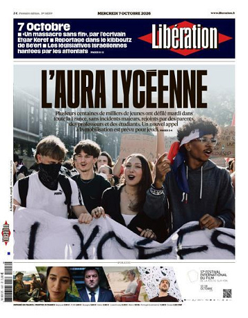 Libération du Mercredi 7 Octobre 2026