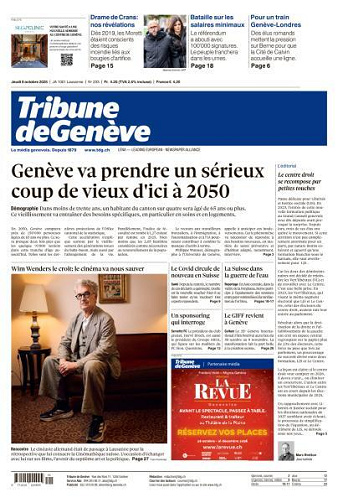 Tribune de Genève - 8 Octobre 2026