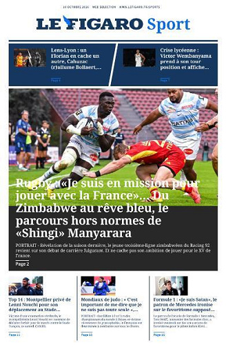 Le Figaro Sport - 10 Octobre 2026