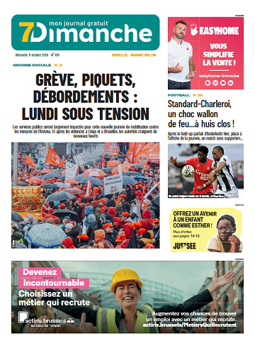 Journaux Belges Du Dimanche 11 Octobre 2026