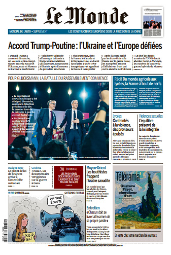 Le Monde Du Mardi 13 Octobre 2026