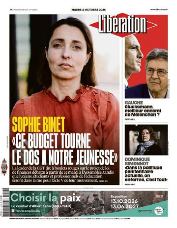 Libération du Mardi 13 Octobre 2026
